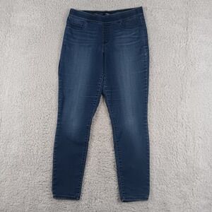 Nine West Heidi Pull On Skinny Jeans Womens 10 Dark Wash Denim Jeggings NWJ1107